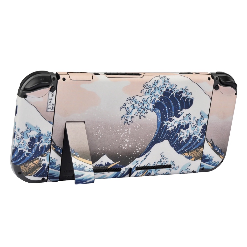 Skin decal dán Nintendo Switch V1, V2 / OLED mẫu Sóng thần The Great Wave off Kanagawa