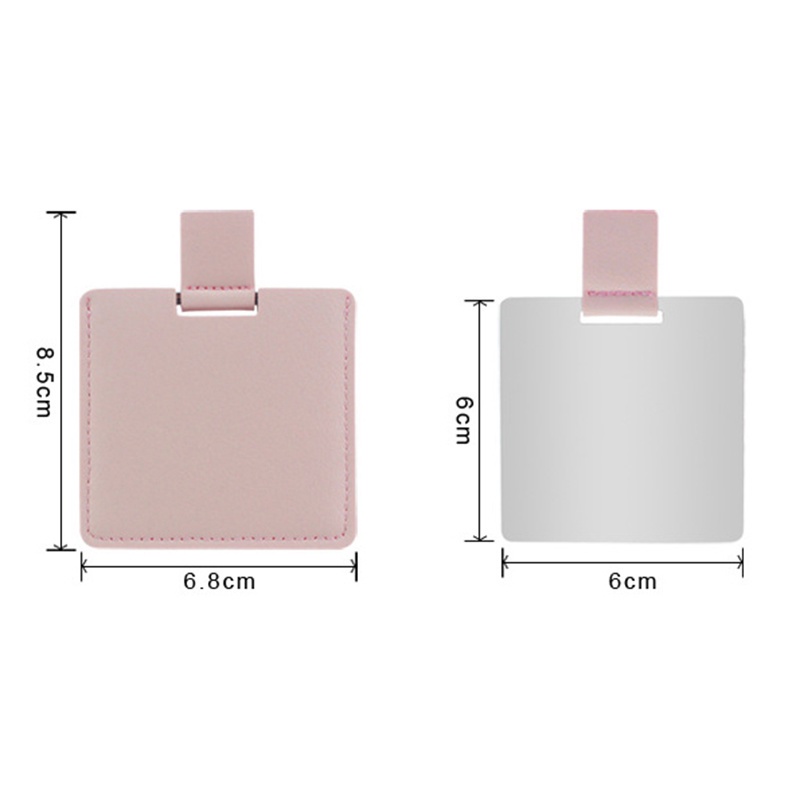 1 Gương Trang Điểm Mini Hình Chữ Nhật Bằng Thép Không Gỉ Siêu Mỏng
