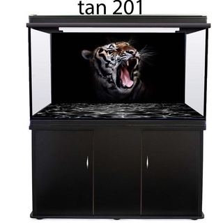 Tranh dán bể cá 3D - HỔ - KT 120x50 cm