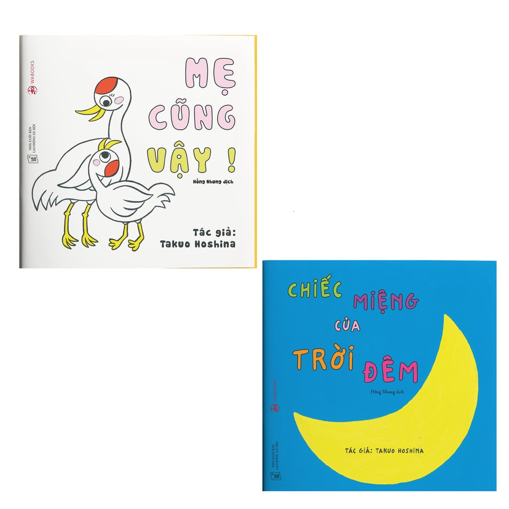 Sách Wabooks - Combo Ehon Mẹ cũng vậy + Chiếc miệng của trời đêm