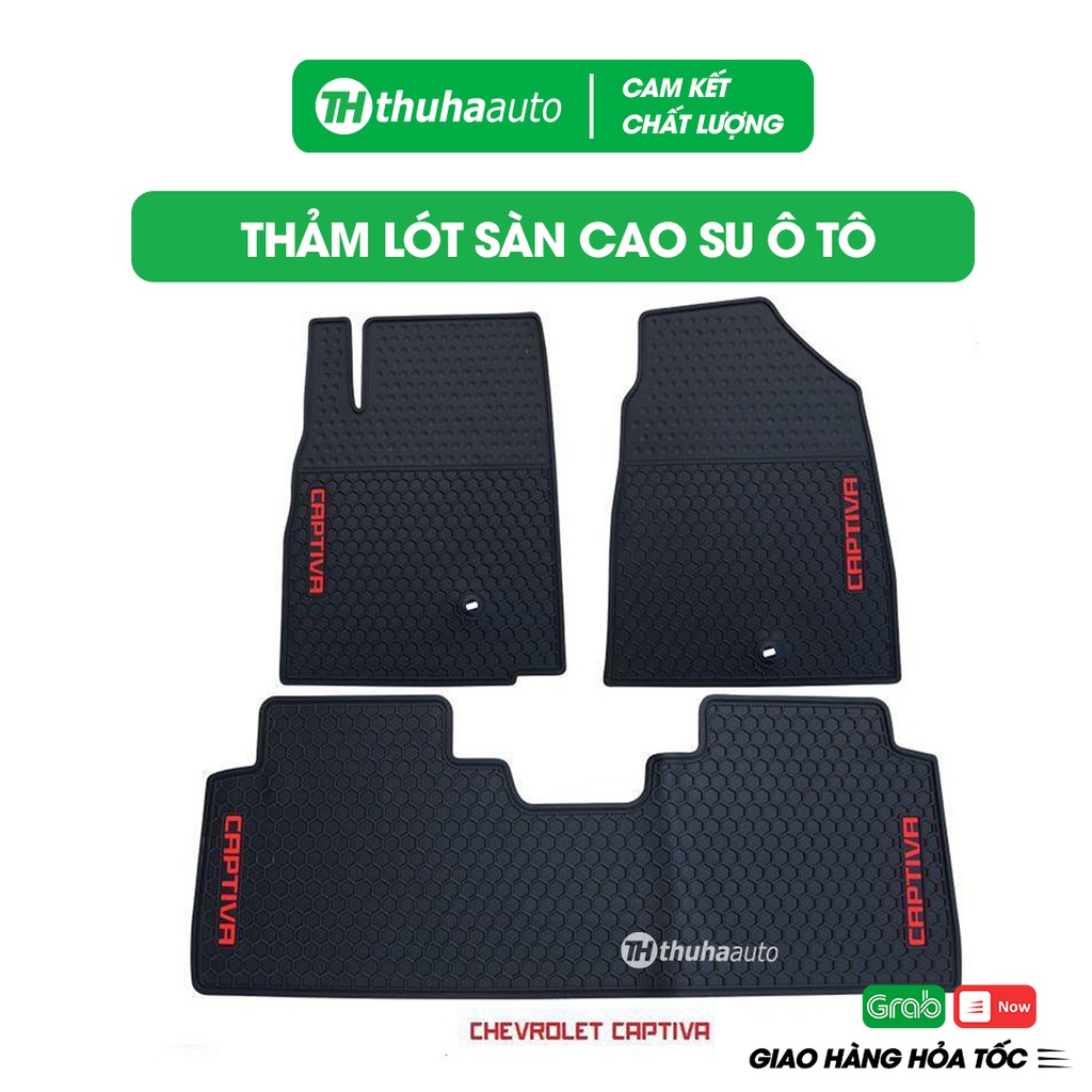 Thảm lót sàn cao su đúc xe CAPTIVA dễ dàng vệ sinh lắp đặt sử dụng bền 10 năm