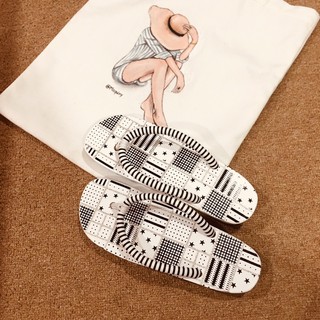 [ĐẾ CAO SU 2 LỚP] GUỐC GỖ NỮ QUAI SỌC HOẶC CHẤM BI