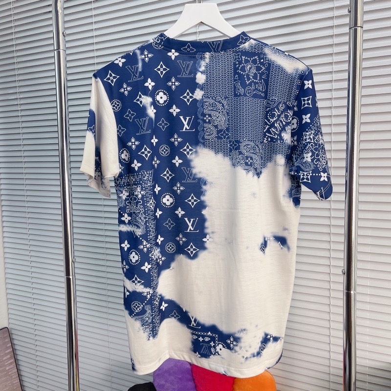 Áo Tee Luon Vuituoi MONOGRAM BANDANA PRINTED T-SHIRT Cao Cấp Full Tag Túi
