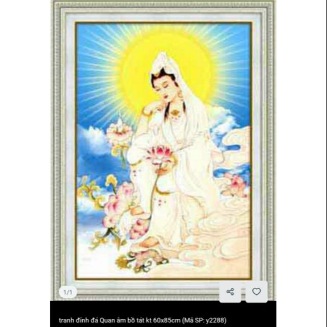Tranh đính đá quan âm bồ tát