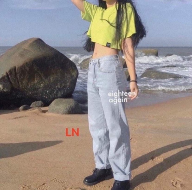 Áo croptop mác đen LN12
