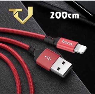 Cáp sạc dây dù lightning Hoco X14 2M cho IPhone, IP
