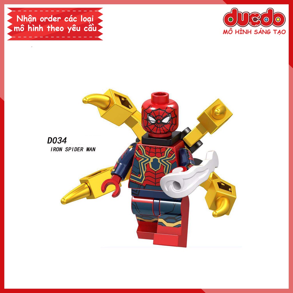 Minifigures siêu anh hùng Infinity War - Đồ chơi Lắp ghép Xếp hình Mini Iron Man LeLe D033-040