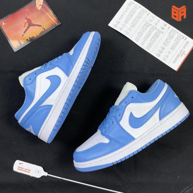 Giày Đi Chơi Nam Nữ Đẹp Jordan 1 Cổ Thấp Ulzzang, Giày Thể Thao Nike Air Force 1 JD1 Xanh Dương Giá Rẻ ! .