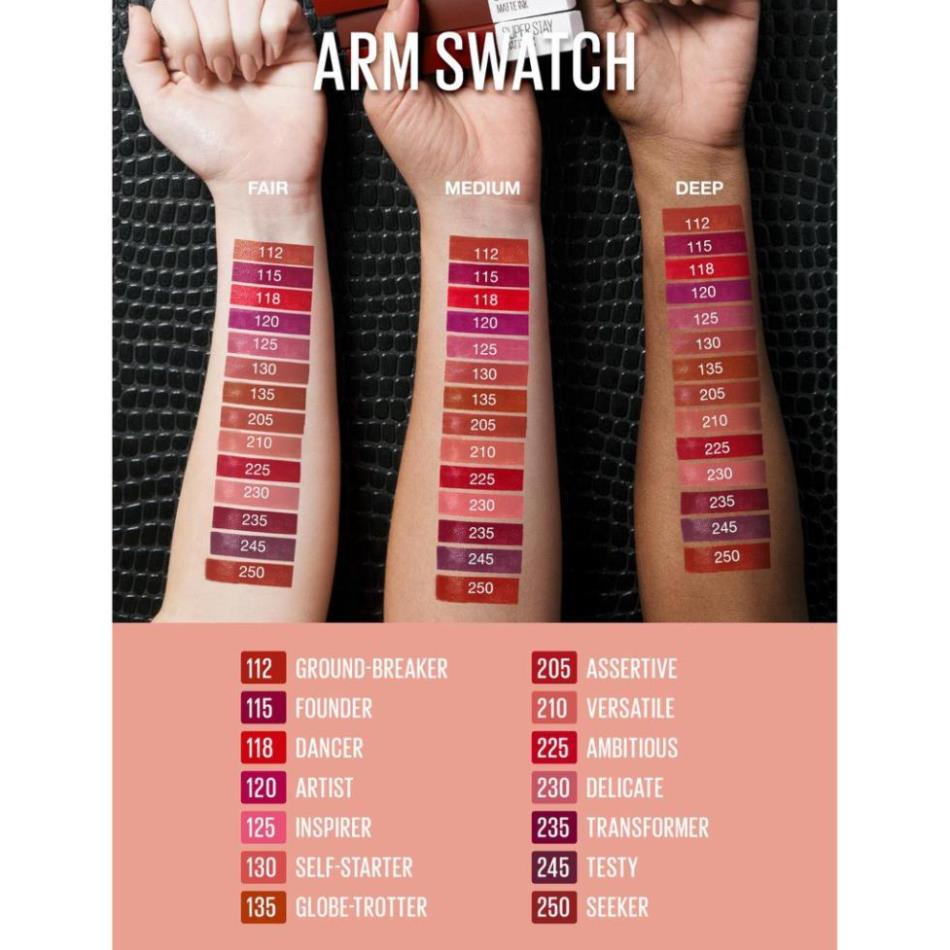 Son Kem Lì Maybelline 5ml Super Stay Matte Ink Lipstick _CoCoDDe.Perfumer29