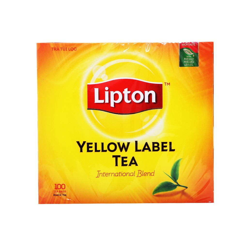 TRÀ LIPTON NHÃN VÀNG TÚI LỌC HỘP 100 GÓI