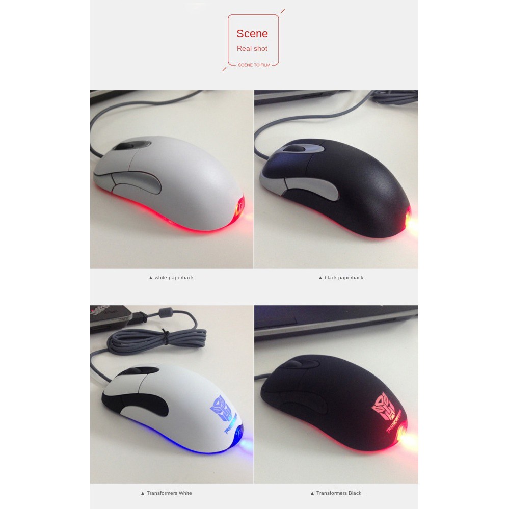 Chuột chơi game IO1.1 IE3.0 chính hãng lo1.1l1.1 màu trắng thanh lịch