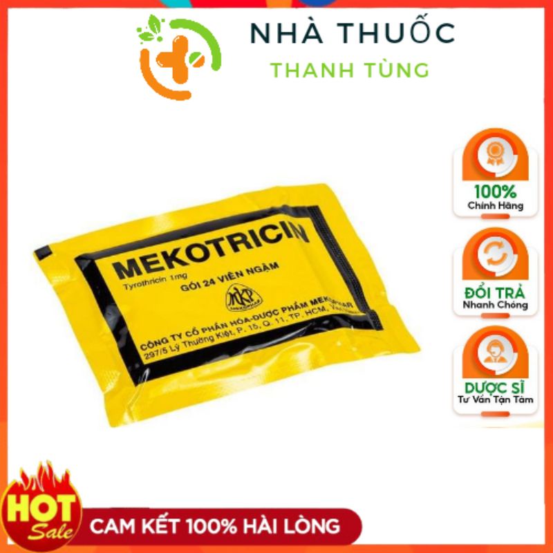 Viên ngậm họng mekotricin