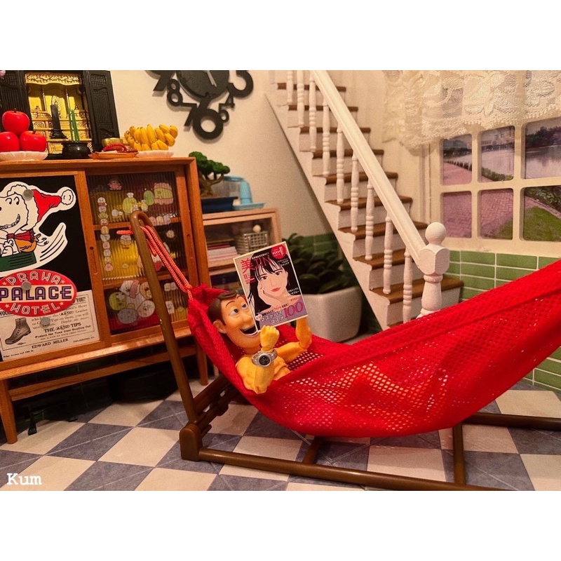 Mô hình cầu thang gỗ mini cho nhà búp bê