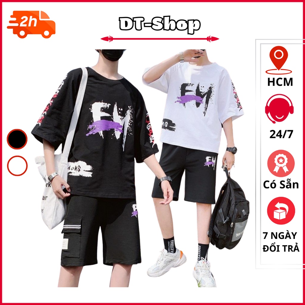 Bộ thể thao nam hè FM chất thun lưới mè thoải mái cho người mặc