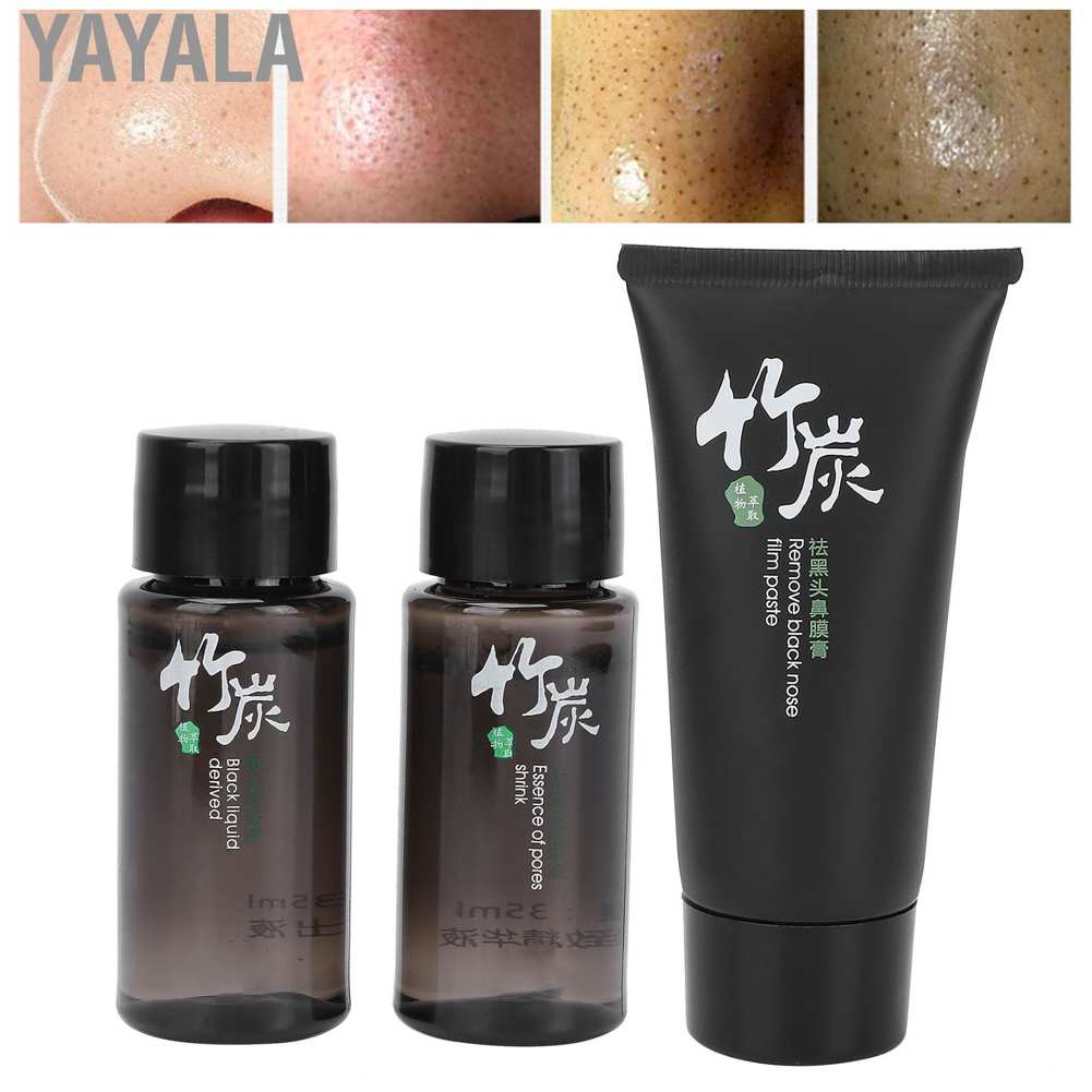 Yayala Blackhead Removal Mask Pore Deep Cleansing Peel‑Off Derived Lotion Refining Serum