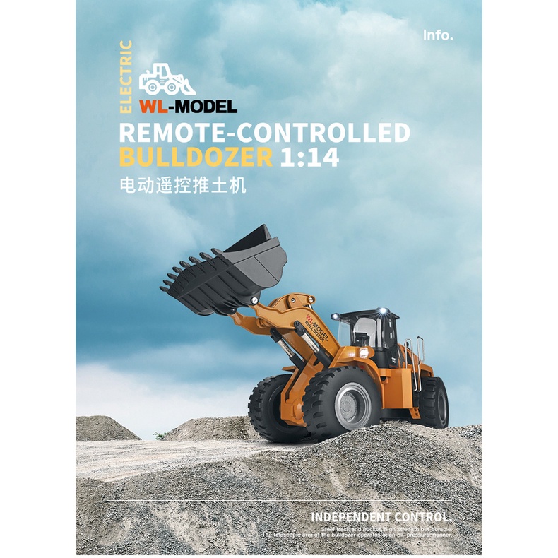 XE XÚC LẬT ĐIỀU KHIỂN TỪ XA WEILI 14800 SIÊU KHỎE