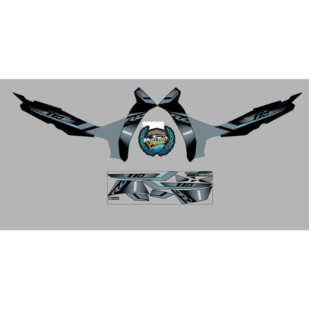 Tem sirius rơi RC đủ màu- 50cc-110cc- 3 lớp- tặng logo rice