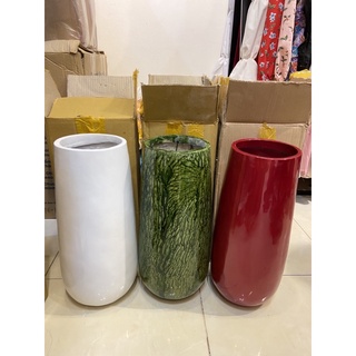 Chậu composite dáng bom cao 48cm