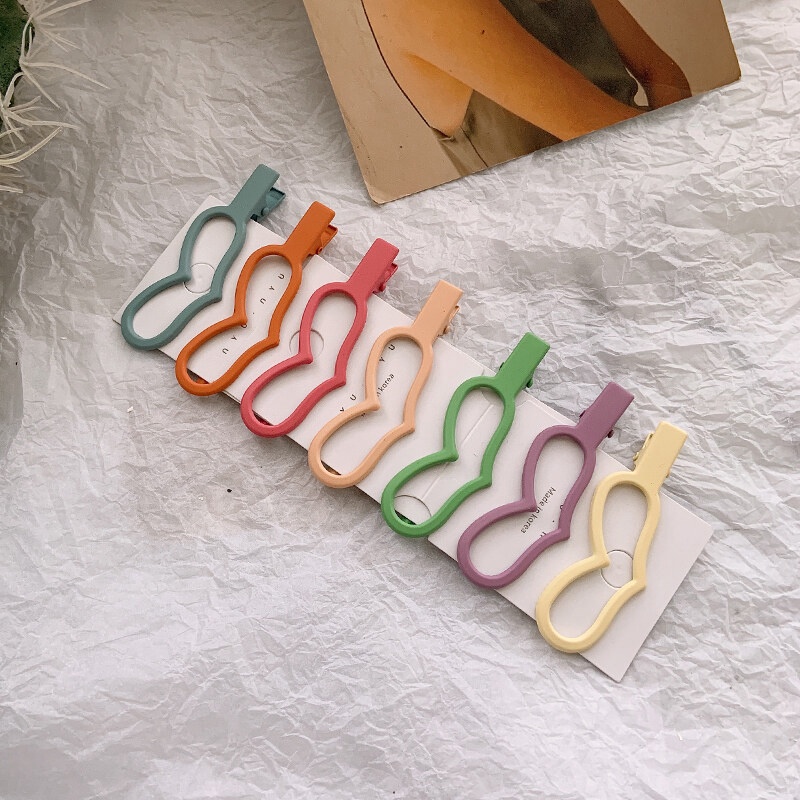 Bộ 7 Chiếc Kẹp Tóc Kim Loại Màu sắc dễ Thương Nhiều Kiểu Dáng, Phong Cách hàn Quốc Phụ Kiện Tóc