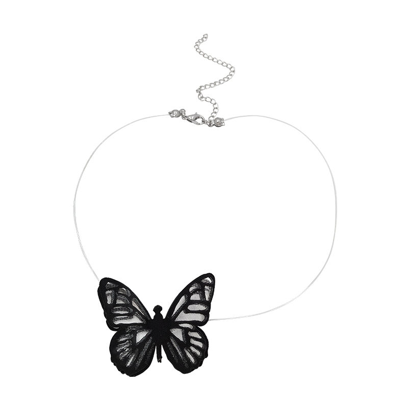 Vòng Cổ choker Họa Tiết Bướm Phong Cách Hàn Quốc Thời Trang Cho Nữ