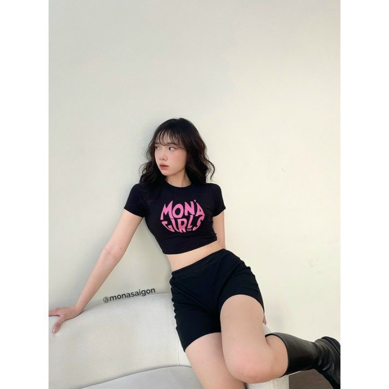 Áo thun croptop Mona Girls | BigBuy360 - bigbuy360.vn