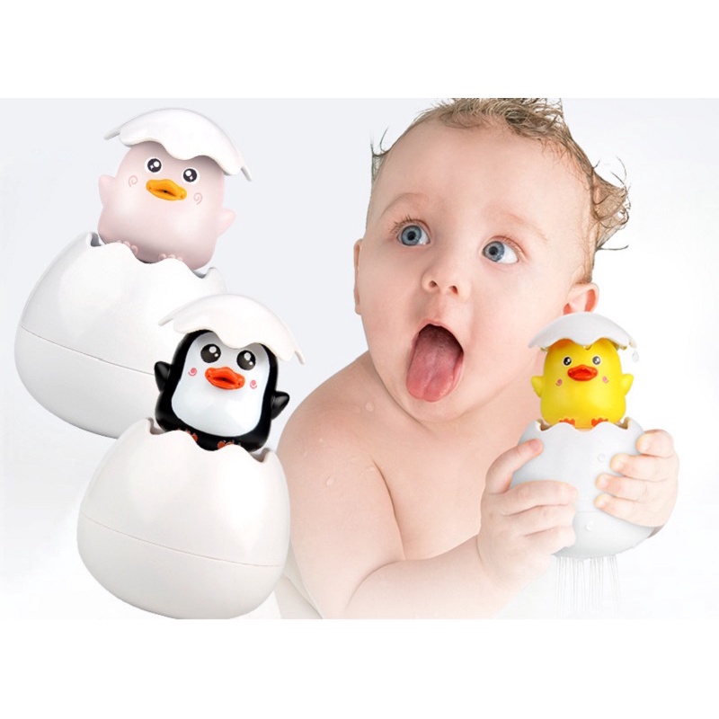 Đồ chơi trứng vịt tự nở phun nước đồ chơi nhà tắm cho bé