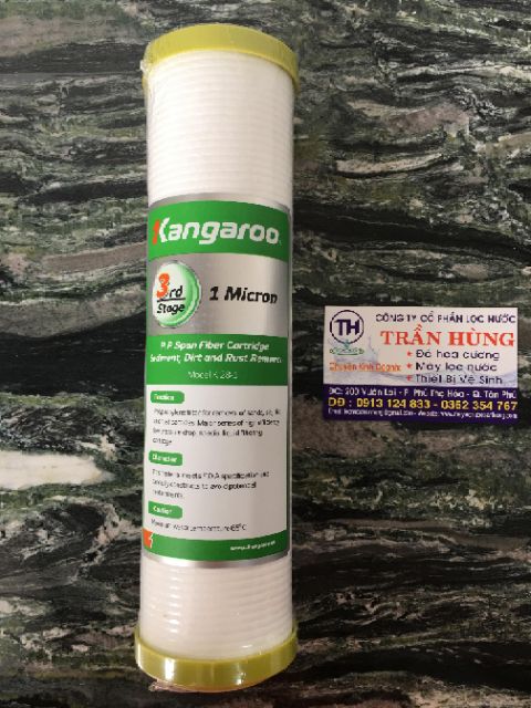 BỘ 3 LÕI LỌC NƯỚC KANGAROO ⚡️ XẢ KHO ⚡️ CHÍNH HÃNG 1,2,3 - LÕI LỌC NƯỚC 1,2,3 KANGARO - CỤC LỌC NƯỚC - BỘ 3 LÕI LỌC NƯỚC