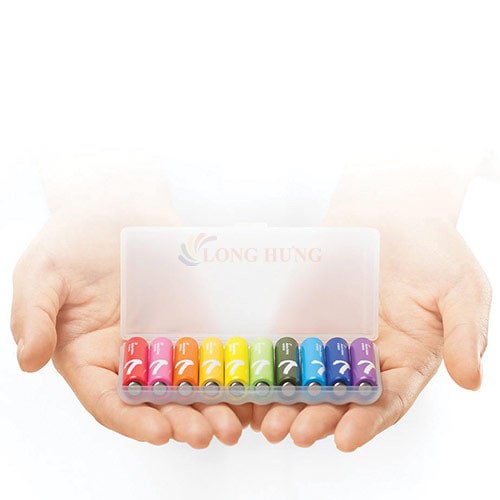 Pin tiểu AAA Alkaline Xiaomi Rainbow 7 (Hộp 10 viên) dùng 1 lần - Hàng nhập khẩu