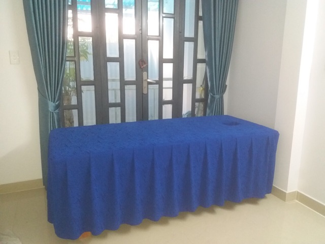 Ga giường Spa thun viền bèo nhiều màu sắc | BigBuy360 - bigbuy360.vn