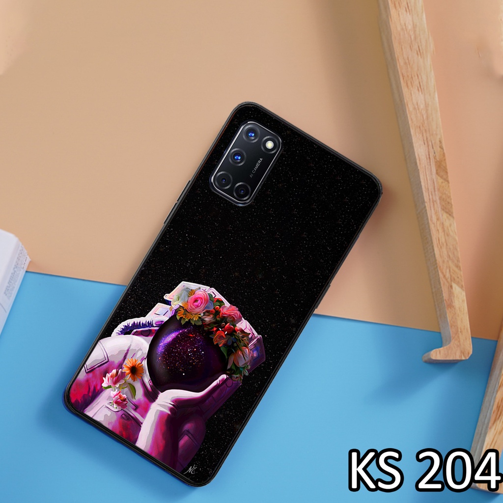 Ốp lưng Oppo A54 (4G/5G) - Oppo A55 (4G/5G) - Oppo A74 (4G/5G) - Oppo A76 in hình Phi hành gia siêu dễ thương