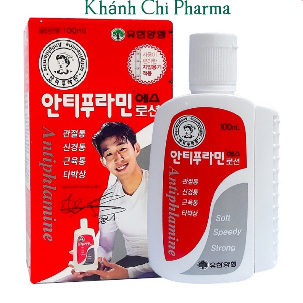Dầu nóng hàn quốc Antiphlamine chai 100ml. Hỗ trợ giảm đau xương khớp, tê mỏi chân tay, côn trùng cắn