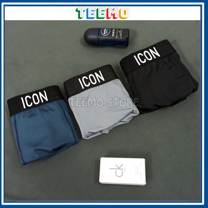 Quần Lót Nam ICON DEMIN Thun Lạnh - Sịp Đùi Nam Cotton Mềm Mịn Co Giãn 4 Chiều | Teemo