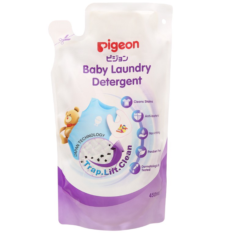 Nước giặt quần áo trẻ em Pigeon ECO túi 450ml