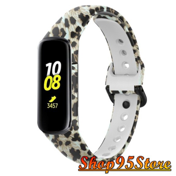 Dây đeo silicon dành cho Samsung Galaxy Fit 2 Fit2 SM-R220 họa tiết rằn ri