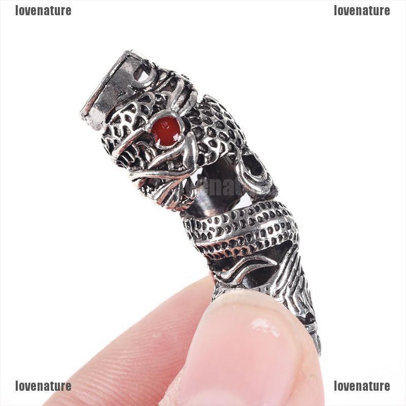 Vintage Dragon Dreadlock Beads Hair Beads Ring DIY Bracet Jewelry Hand Craft
