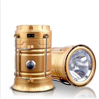 Đèn bão LED sạc tích điện 2 trong 1. Vừa sạc vừa sử dụng năng lượng mặt trời. Đèn có 2 chế độ