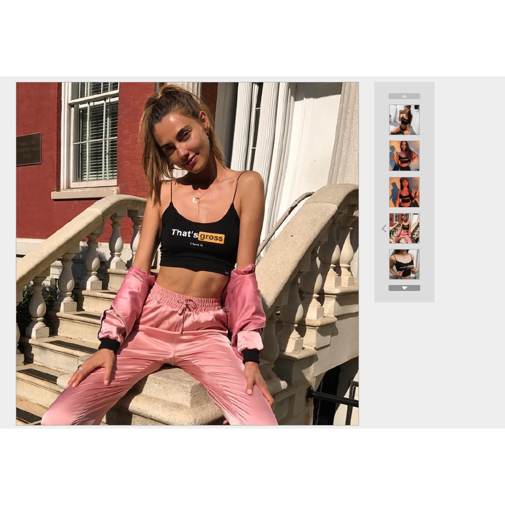 Áo Croptop sát nách thiết kế quyến rũ