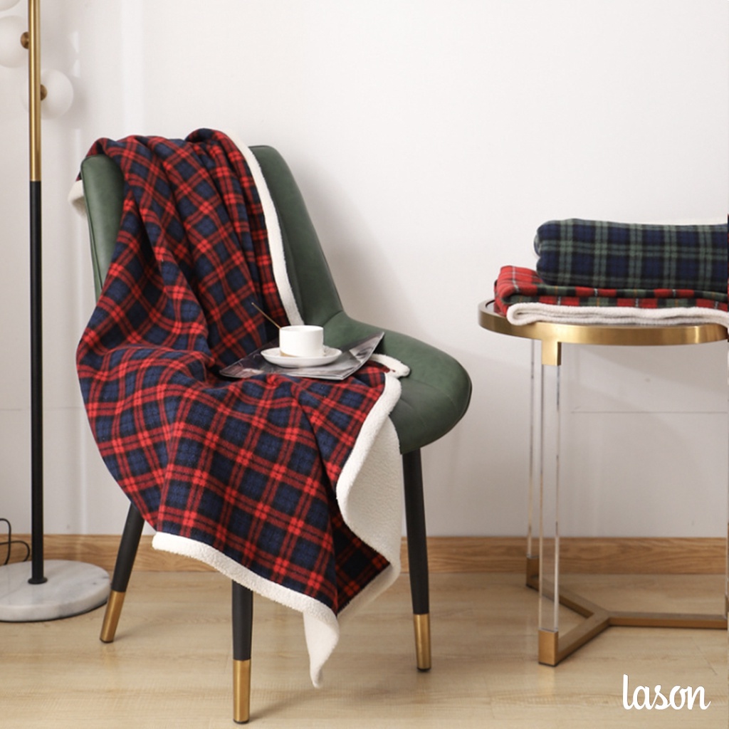 Chăn văn phòng Scotland kẻ sọc 100cm*140cm CVP00321