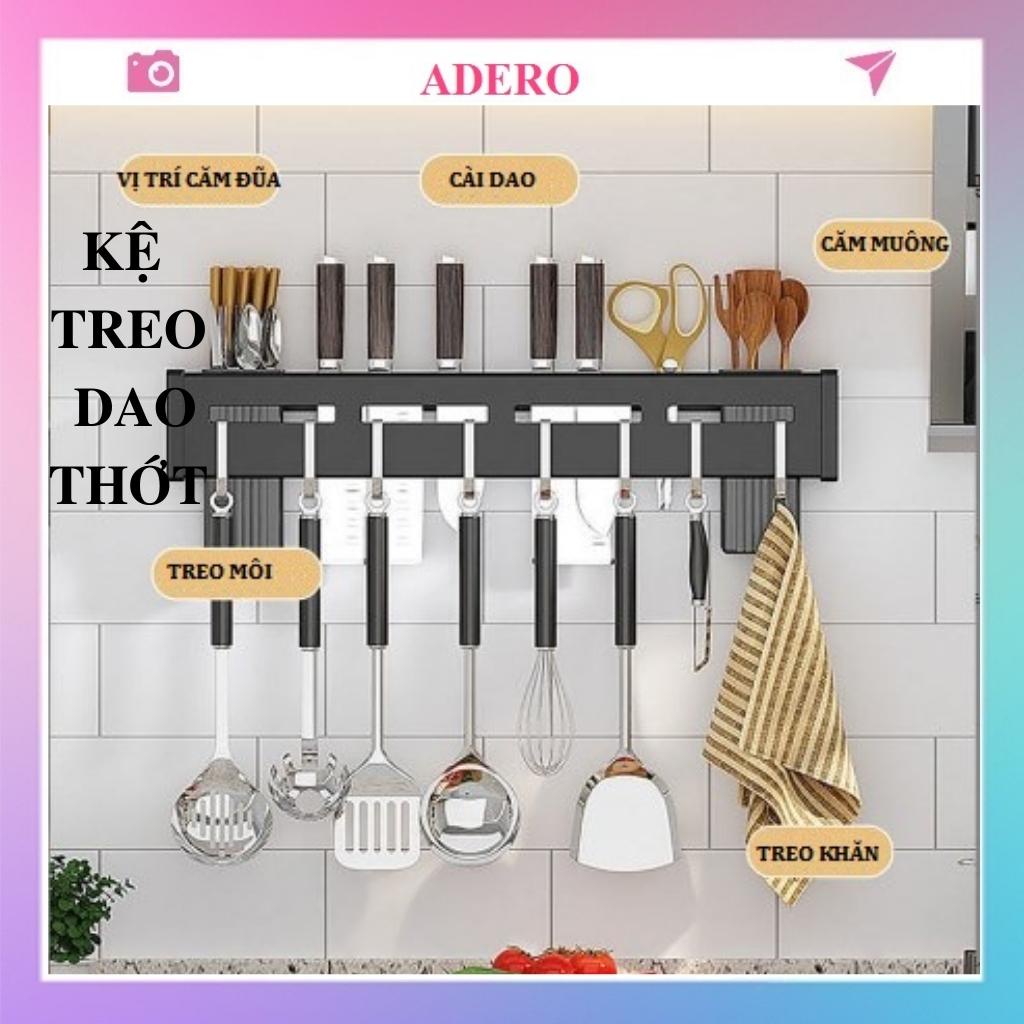 Kệ để dao thớt nhà bếp ADERO giá để đồ phòng bếp treo tường không cần khoan vít AD30