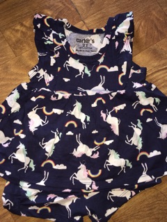 Bộ cotton 4 chiều bé gái Carter