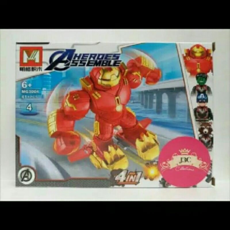 Mô Hình Lego Ironman Hulkbuster Mark 44 Avenger Civil War Infinity