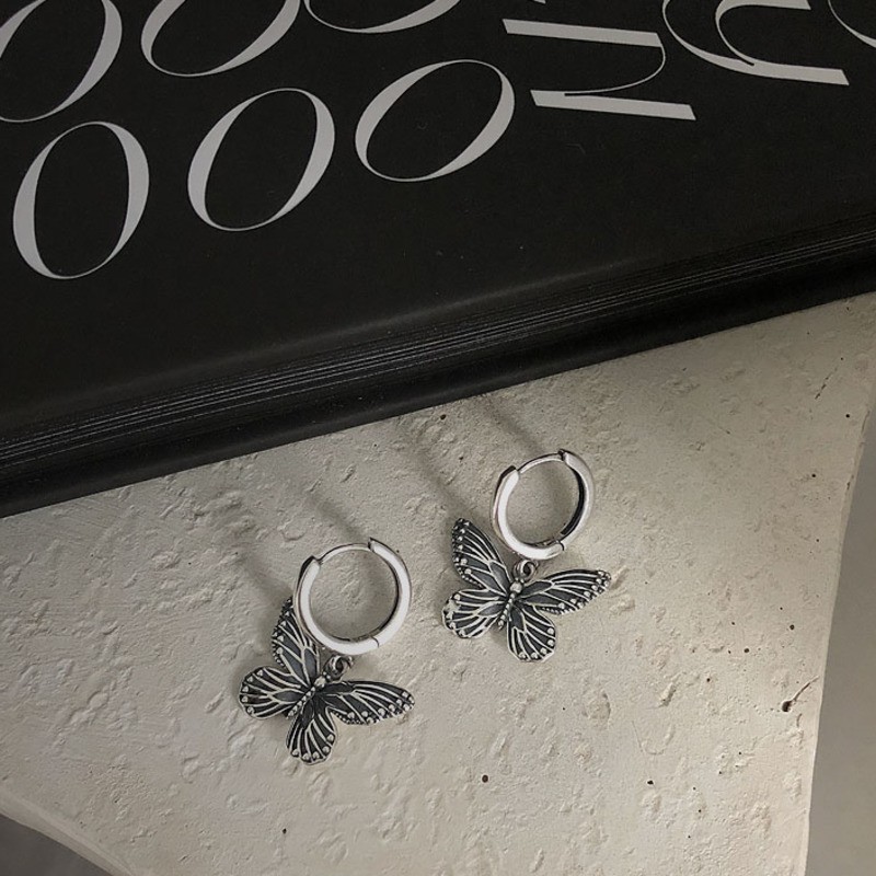 Khuyên Tai Hình Bướm Phong Cách Retro Cá Tính