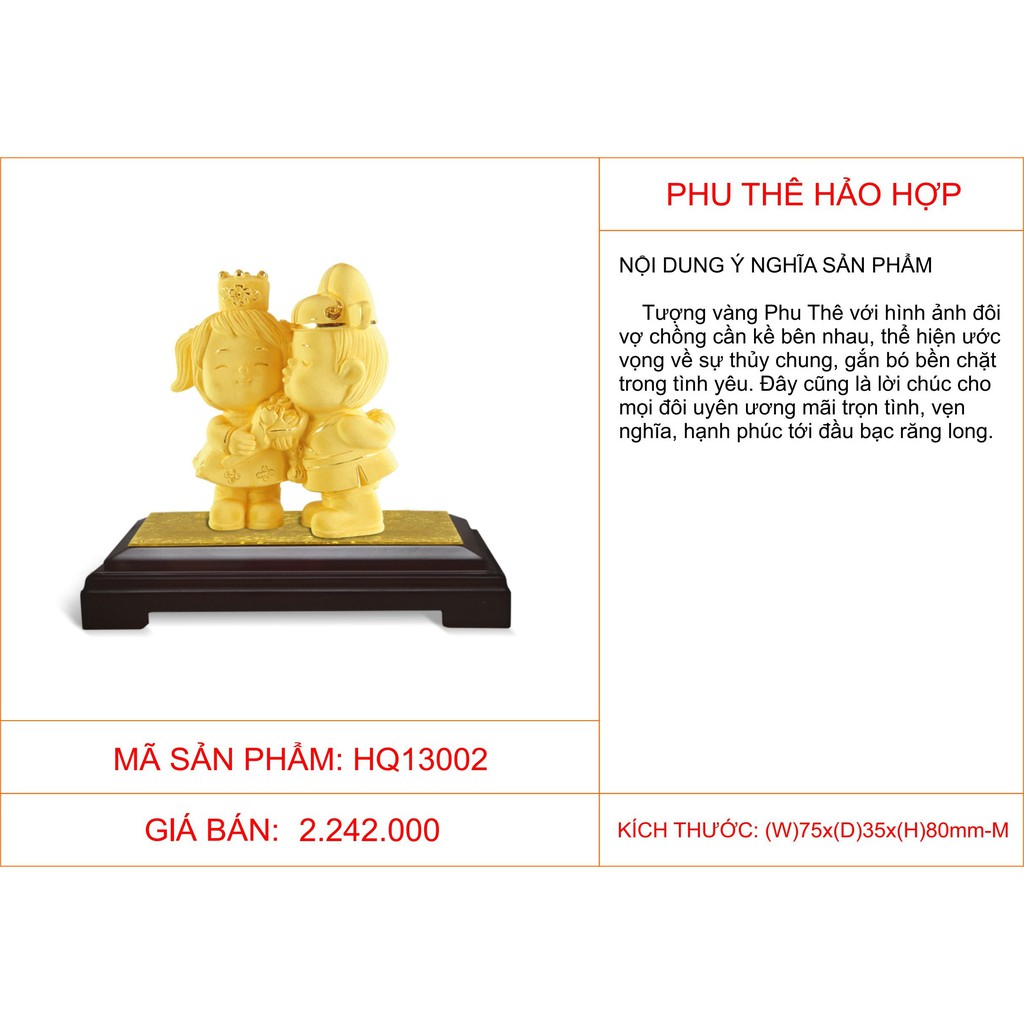 Quà tặng Kim Bảo Phúc DOJI - Phu Thê Hảo Hợp HQ13002