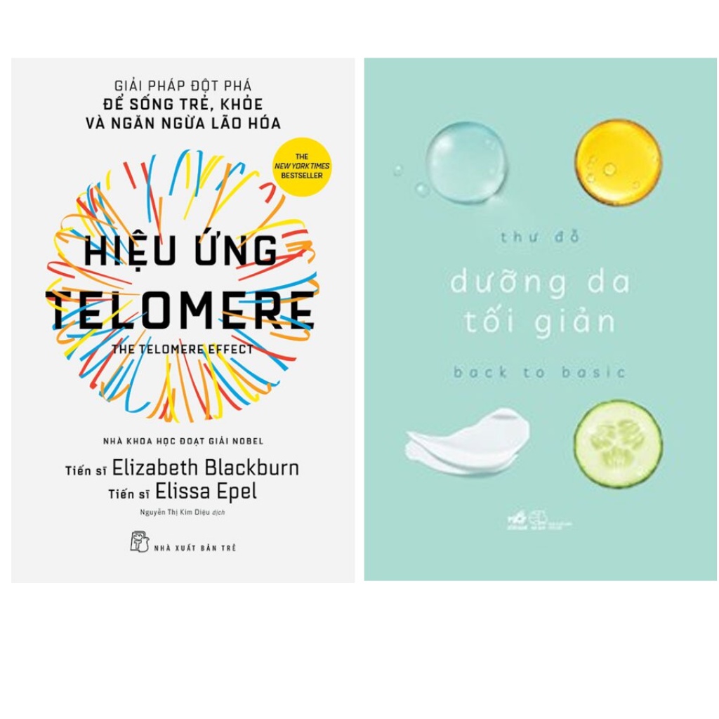 Sách combo2c: Dưỡng Da Tối Giản  -  nn + Hiệu Ứng Telomere -trẻ