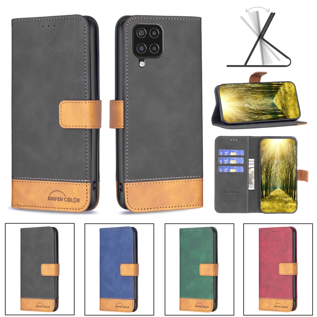 Case for Samsung Galaxy A12 / M12 Ốp Bao Da Điện Thoại BF11 Cho