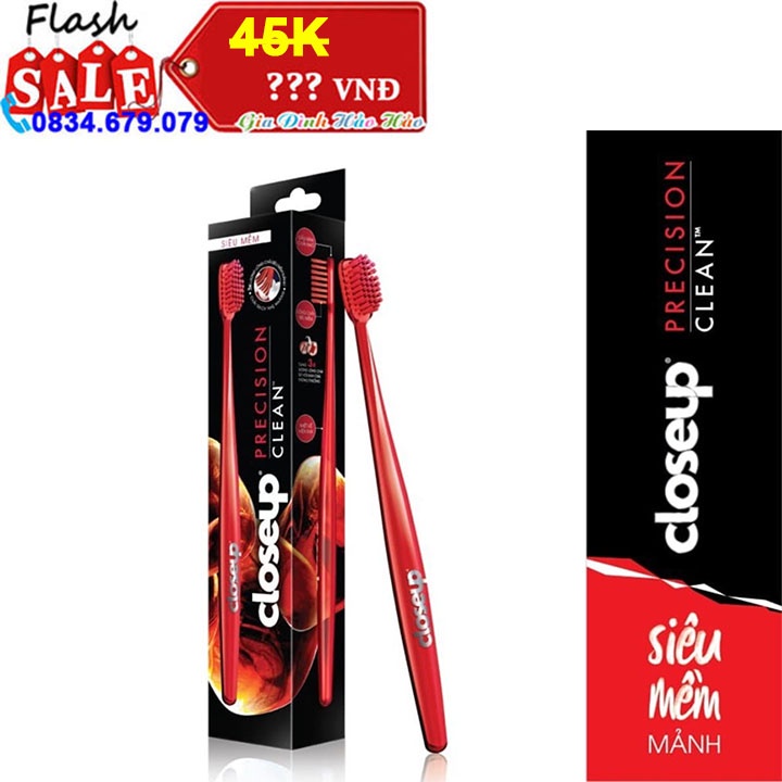 Bàn chải đánh răng Closeup Precision Clean siêu mềm
