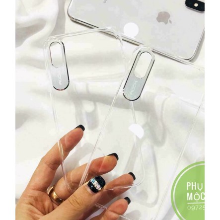 ỐP LƯNG TRONG ROCK SPACE IPHONE 7 7plus 8 8plus X Bảo vệ Camera - KHÔNG Ố MÀU