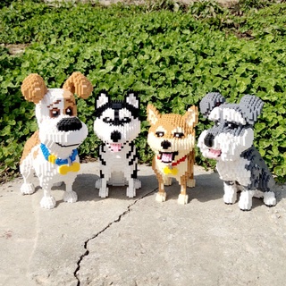 Bộ Đồ Chơi Lắp Ráp Hình Chú Chó Snoopy Teddy Husky Mike 20000