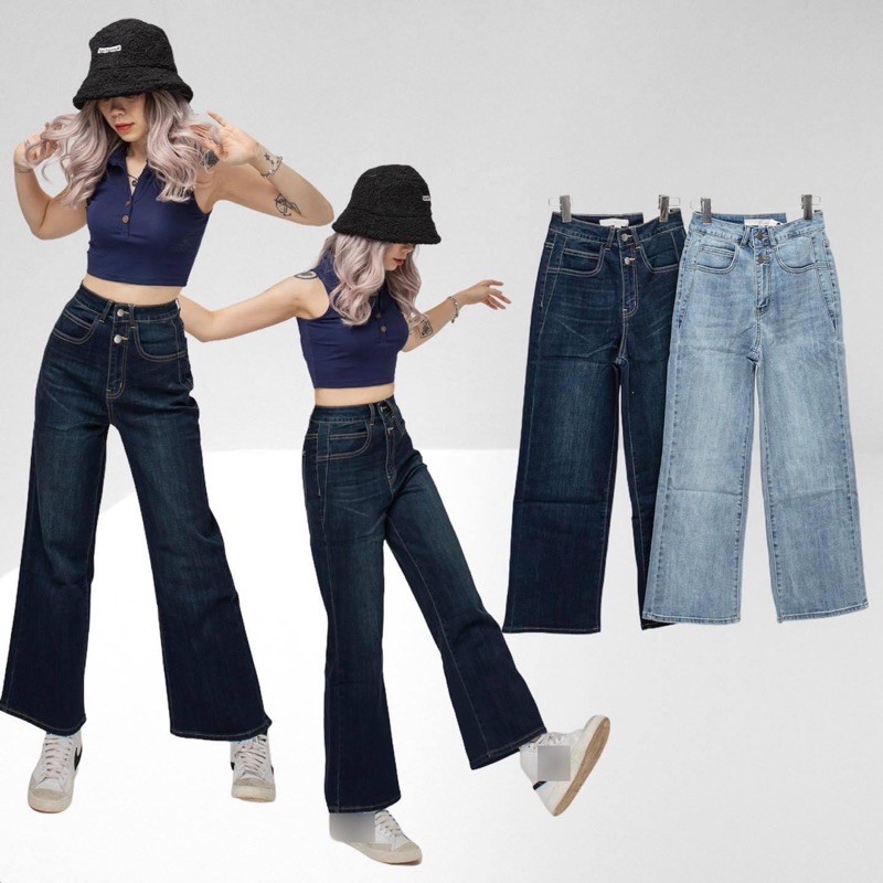 QUẦN JEAN CULOTTES NGỐ LƯNG CAO ĐẸP BÁ CHÁY