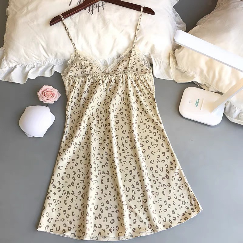 [VÁY - BEO VÀNG] Sx547-  đầm ngủ lụa satin quyến rũ - Camluu99